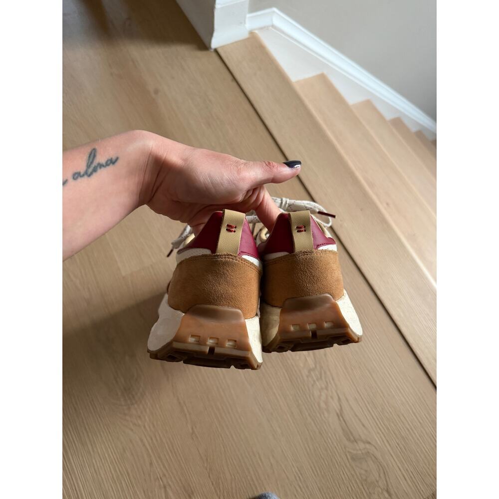 Adidas Retropy E5 Copper Flat Sneaker Burgundy Detail Colorway - Picture 6 of 10